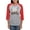 Heather/Red, variant on CafePress - Gold Star Racing Heritage Refined Women's Baseball T Shirt - Womens Baseball Tee