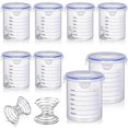 thumbnail image 1 of 8 Sets Paint Container with Stainless Steel Mixing Ball Touch Up Paint Cups with Lids Paint Storage Containers (800 ML), 1 of 5
