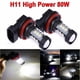 thumbnail image 1 of Paquete de 2 bombillas LED antiniebla H11 H8, luz blanca brillante, lámparas DRL, luces de circulación diurna, alta potencia 3030 SMD, reemplazo para automóviles, camiones, SUV, 1 of 5