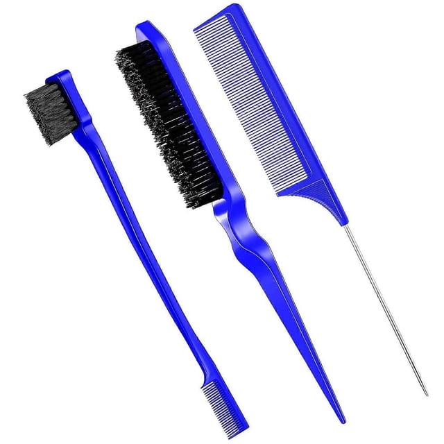 Piece Brush Set Double Edge Brush and Comb Bristle Hairbrush Comb Care