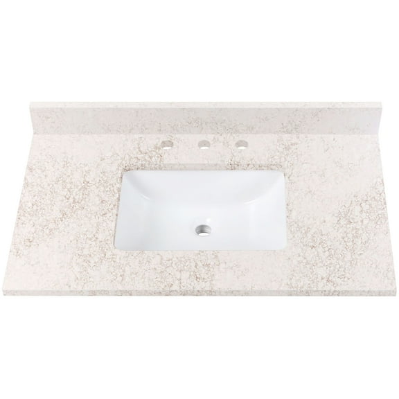 Avanity Qut37-Rs 37" Quartz Vanity Top - Copper