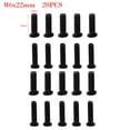 thumbnail image 1 of 20Pcs Fixing Screw M5/M6 22mm 25mm Left Hand Thread for UNF Drill Chuck Adapter M6x22mm, 1 of 9