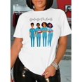 thumbnail image 1 of [1 Pce T-Shirt à Imprimé Infirmières] 1 Pce T-Shirt Décontracté à Col Rond pour Femme avec Imprimé SISTAS Infirmières et Médecins, Tissu Tricoté en Polyester, Longueur Régulière, Toutes Saisons Fête des Pères, Fête des Mères, Nouvel An, Printemps, 1 of 8