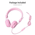 thumbnail image 5 of Kids Headphones, Wired Earphone for Boys Girls, 3.5mm Foldable Headset Suitable for Smartphones, Tablets, Pink, 5 of 7