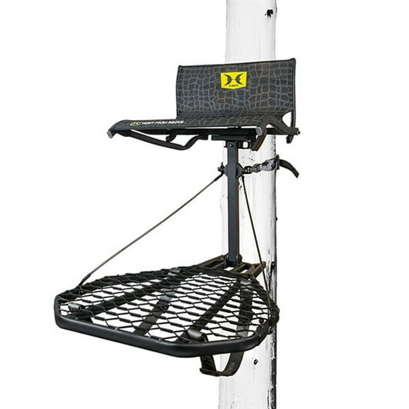 Hawk CRUZR Hang On Tree Stand, Lumbar Seat Hunting Gear and Welded Platform, 34 x 24 Inch