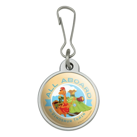 All Aboard the Dinosaur Train Jacket Handbag Purse Luggage Backpack Zipper Pull Charm