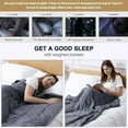 thumbnail image 3 of Bestco 48"x72" 20lb Weighted Blanket Twin Size Reduce Stress Promote Deep Sleep, 3 of 12