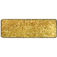thumbnail image 5 of SKYSONIC 2X6 Feet Golden Glittering Runner Rug with Rubber Backing, Non Slip Entryway Rug Runner Washable Soft Area Rug Carpet for Hallway Bedroom Kitchen Decor, 5 of 6