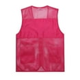 thumbnail image 4 of YLSDY Mens Breathable Mesh Vest Jacket Summer Casual Lightweight Cycling Travel Zip Up Vests Outdoor Fishing Work Waistcoat Hot Pink XXXXL, 4 of 8