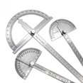 thumbnail image 3 of Premium Stainless Steel 180-Degree Protractor Angle Ruler - 10cm Solid Construction, Clear Markings for Precision Measurement in Woodworking, Carpentry & Metalworking - Compact, Durable Tool for, 3 of 6