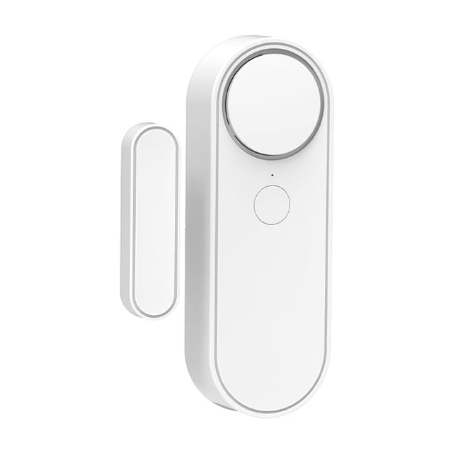 1 Pack Mini Door Window Alarm Home Security TY APP 2.4G WIFI Wireless Magnetic Sensor Anti-Theft Alarm Sound Easy Installation for Home Garage Apartment Door Alarm Security System Low Voltage Alarm