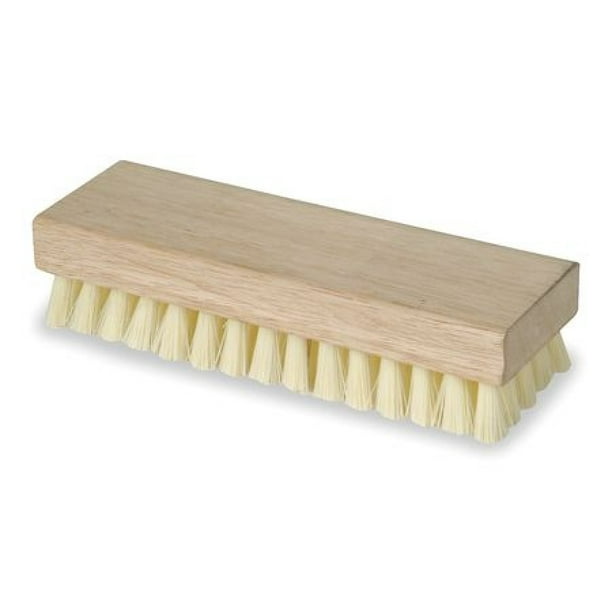 TOUGH GUY 1VAD7 8" L Scrub Brush, ,Wood