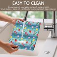 thumbnail image 4 of Placemat, Pioneer Flower Floral Print Pattern Place Mats Table Mat Set Of 2, PVC Washable Placemats for Party Kitchen Dining Decoration, 18x12 Inch, Fade Resistant, 4 of 6
