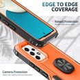 thumbnail image 5 of Nalacover For Samsung Galaxy A53 5G Slim Case,Luxury Hybrid Hard PC and TPU Rugged Bumper 3-In-1 Rotatable Magnetic Ring Kickstand Four Corner Guard Shockproof Anti-Scratch Back Phone Cover.Orange, 5 of 7