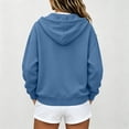 thumbnail image 4 of Zip Up Hoodie Women 2026 Long Sleeve Fall Winter Oversized Sweatshirts Zipper Oversized Cute Jackets with Pockets, 4 of 7
