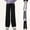 Black, variant on Gunia Teen Kids Girls Pants Straight Leg Pants Dance Lined Sports Yoga Pants Wide Leg Pants 5-15 Years