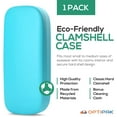 thumbnail image 3 of OPTIPAK Hard Shell Glasses Case - Eco Friendly Eyeglass Hard Case with Microfiber Cleaning Cloth - Brushed - 1Pk, 3 of 6