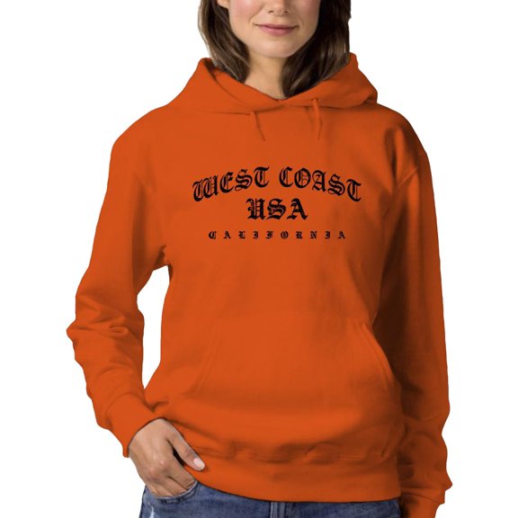 West Coast California Banner Hoodie Women -Image by Shutterstock, Female 5X-Large