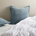 thumbnail image 3 of Topfinel 20" x 20" Wide Side Pillowcase,Corduroy Decorative Textured Pillow Cover,Blue,Set of 2, 3 of 9