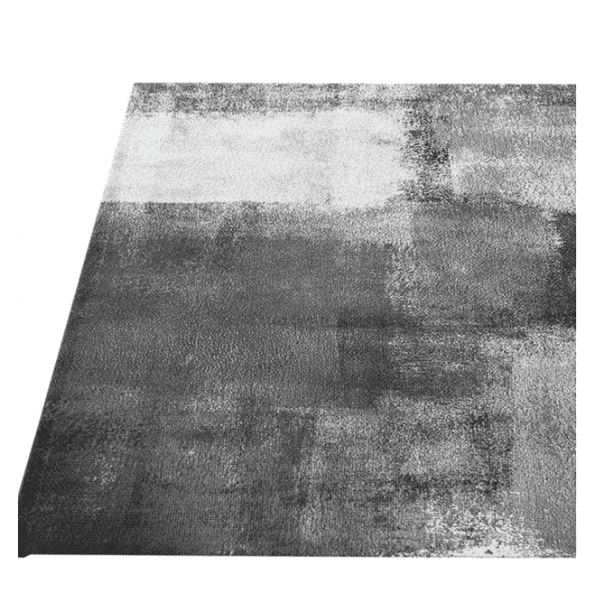 Manteles individuales de pintura al óleo moderna, manteles individuales de comedor de lino azul gris claro, manteles individuales de café de 18.0 x 12.0 in, manteles lavables para decoración del hoga JAMW Sencillez