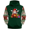 thumbnail image 5 of Cavosen Christmas Comfortable Hoodie for Man Big and Tall Long Sleeve Loose Hoodie Santa Graphic Stretch Drawstring Sweatshirt Outdoor Tops, 5 of 5
