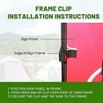 thumbnail image 2 of justsignframes Sign Frame Clips to Secure Real Estate Signs to Frames (50 Pack), 2 of 5