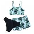 thumbnail image 3 of Uccdo Girls Bikinis Swimsuits, Big Girls Beach Bathing Suit Swimwear, 3 Pieces, Size 7-13 Years, 3 of 7