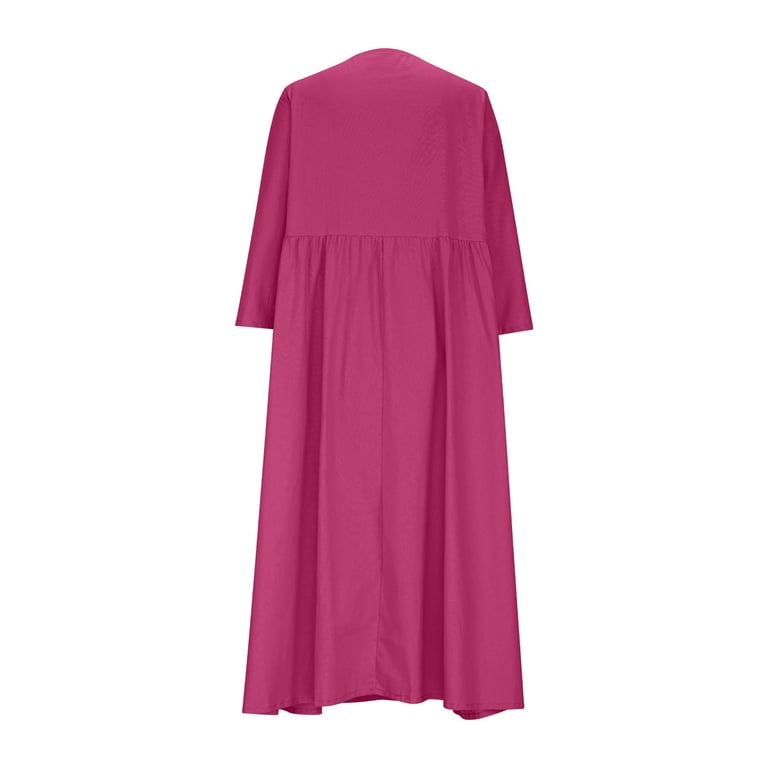 asdoklhq Navy Blue Dress for Women V-Neck Short-Sleeved Casual Dress Hot Pink 2X - Walmart.com asdoklhq Navy Blue Dress for Women V-Neck Short-Sleeved Casual Dress Hot Pink 2X - Walmart.com