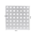 thumbnail image 4 of Mesh Orifice Plate, Grid Plate Sturdy 7 X 7 Holes Metal Grid Panel Aluminum  For Decorative Panel, 4 of 8