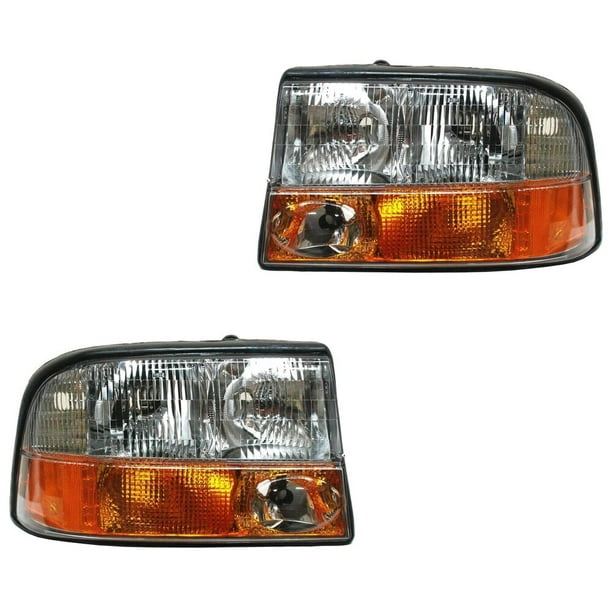 Par de FAROS SONOMA 1998 al 2004 GMC Generica 1 par Izquierdo y Derecho con faro de niebla