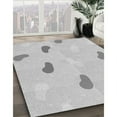thumbnail image 2 of Ahgly Company Indoor Round Patterned Dark Gray Area Rugs, 6' Round, 2 of 6