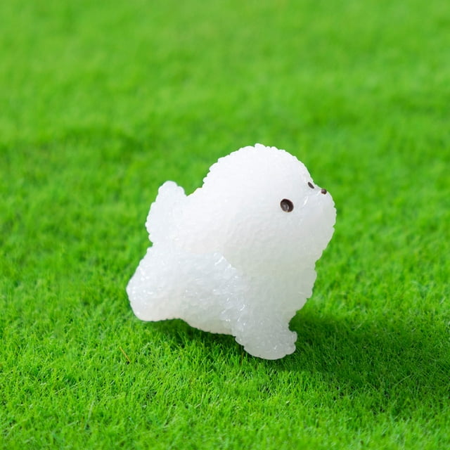 Glow In Dark Miniature Resin Puppy Figurines Cute Dog For Micro Bonsai,It Glows Automatically In The Dark And Is Available In Six Sizes. Modern Bed Frame Garden How Headboard Metal Metal Platform Bed