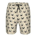 thumbnail image 3 of Fuzoiu Pug Dog Face Print Men's Beach Shorts,Men's Swim Trunks,Quick Dry Board Shorts with Pockets,Men's Bathing Suits for Surfing, Running, and Casual Wear-XX-Large, 3 of 6