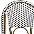 thumbnail image 6 of Safavieh Salcha Outdoor Bistro Side Chair, Set of 2 - Black/White, 6 of 10