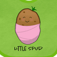 thumbnail image 4 of Inktastic Little Spud Pink Boys or Girls Baby Bib, 4 of 4
