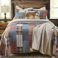 thumbnail image 2 of Modern Heirloom Cabin 3-Piece Patchwork Plaid Cotton Quilt Set, King, 2 of 4
