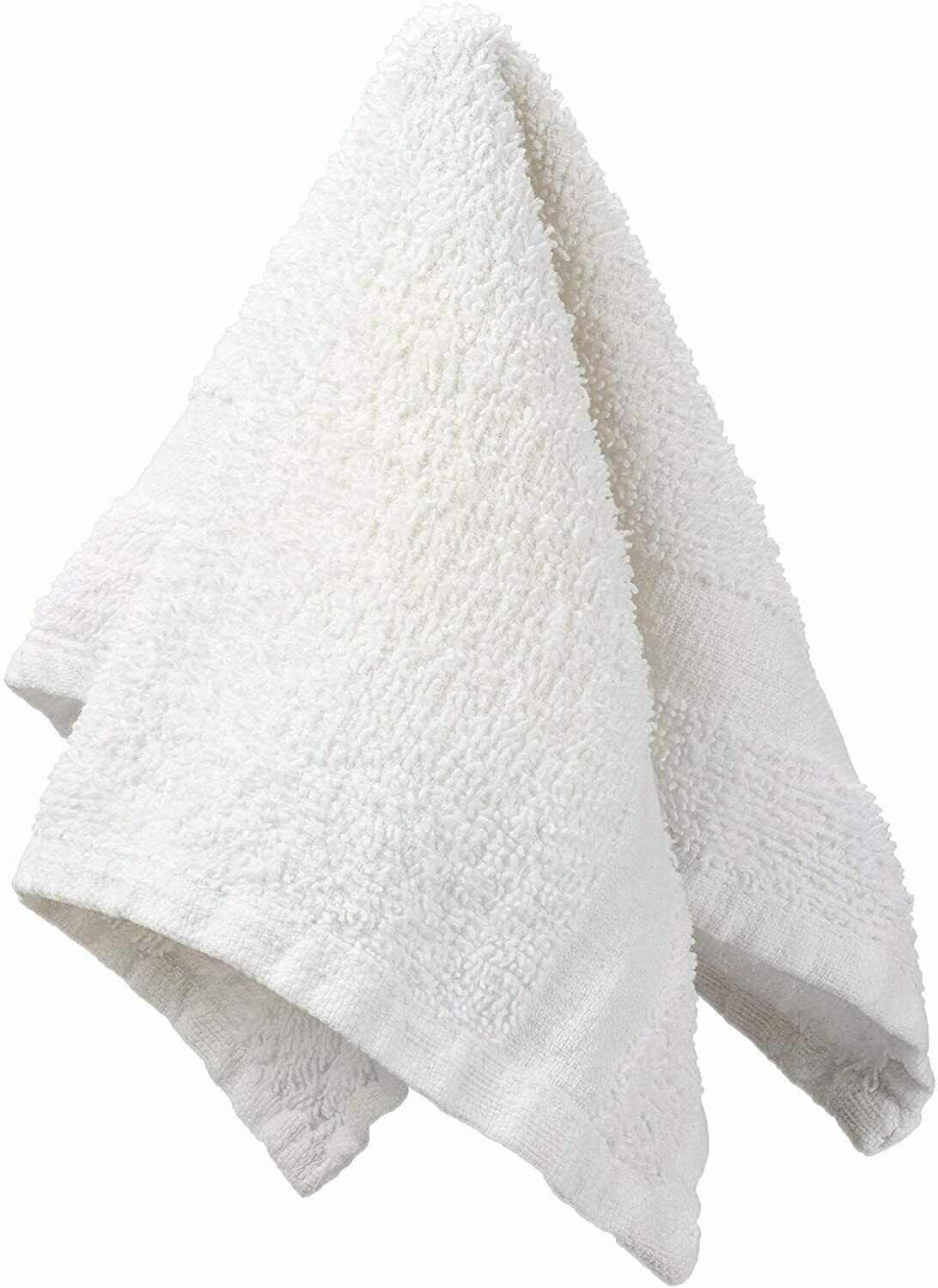 Manchester Mills® White 12 x 12 Classic Cotton Washcloths (9200)