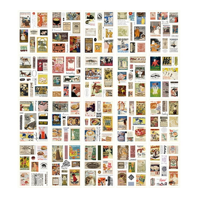 20x pegatinas para agenda, pegatinas para álbum de recortes, manualidades DIY, pegatinas multiusos para diario, calcomanías para álbum, botellas de Revista