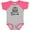 Baseball Heather and Hot Pink, variant on Inktastic Gigi and Pappy Love Me Girls Baby Bodysuit