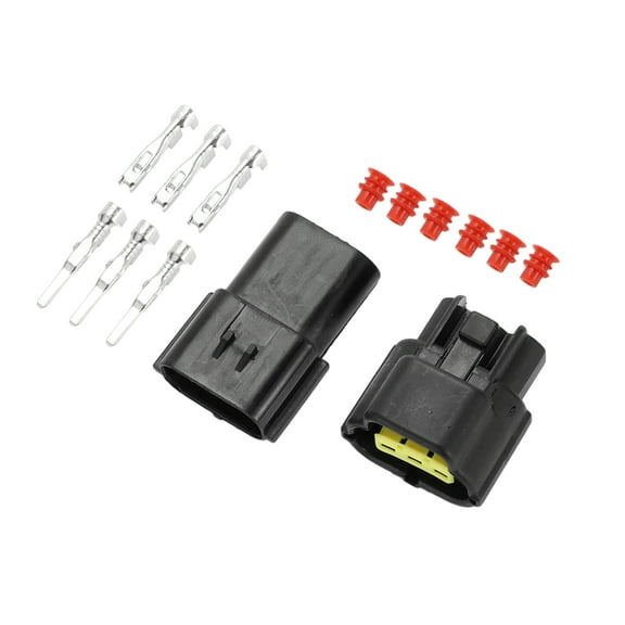 3 Pin Engine Exhaust Air Pressure Sensor Connector Plug Male Female Wire Terminal for Hyundai 1 Set