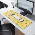 thumbnail image 2 of Long Mouse Pads for Desk,Yellow Dinosaurs Palms Pattern Desk Mats on Top Of Desks, Desk Mouse Pad Extra Large with 3mm Non-Slip Base and Stitched Edge for Gaming,Office,Work,Home 31.5"x11.8", 2 of 6