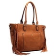 thumbnail image 2 of 2Chique Boutique Women's Brown Fringe Handbag, 2 of 3