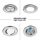 thumbnail image 3 of Foco de techo empotrable con panel orientable LED de 4 x 3 W, luz blanca fría, 3 of 4