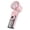 Pink, variant on Portable Rechargeable Air Cooler Fan, Foldable Structure with 4000mAh Battery, Transparent Mechanical Fan Body, Lightweight Lanyard, Personal Cooling Accessory