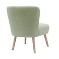 thumbnail image 5 of Modern 25" Wide Wingback Accent Chair with Water and Stain Resistant Boucle Upholstered Fabric, Desert Sage, 5 of 5