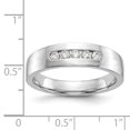 thumbnail image 7 of 14K White Gold Wedding Diamond Round Ring Band, 7 of 7