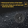 thumbnail image 3 of Fire Pit Cover Protective Cover for Fire Pit Reusable Waterproof Grill Cover Barbecue Cover (112 x 61cm), 3 of 5