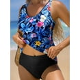 thumbnail image 2 of BIKINX Tankini Swimsuits for Women Plus Size Modest Swimwear Tummy Control Two Piece Bathing Suits, 2 of 4
