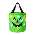 thumbnail image 2 of Light Up Halloween Bucket Led Halloween Basket Trick Or Treat Bags Glow In The Dark Bucket Candy Bucket Bags Reusable Goody Candy Bucket Halloween Birthday Party Favor Supplies 10.24 Inch, 2 of 7