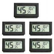 5 PCS Mini Digital LCD Indoor Temperature Humidity Meter Thermometer Hygrometer